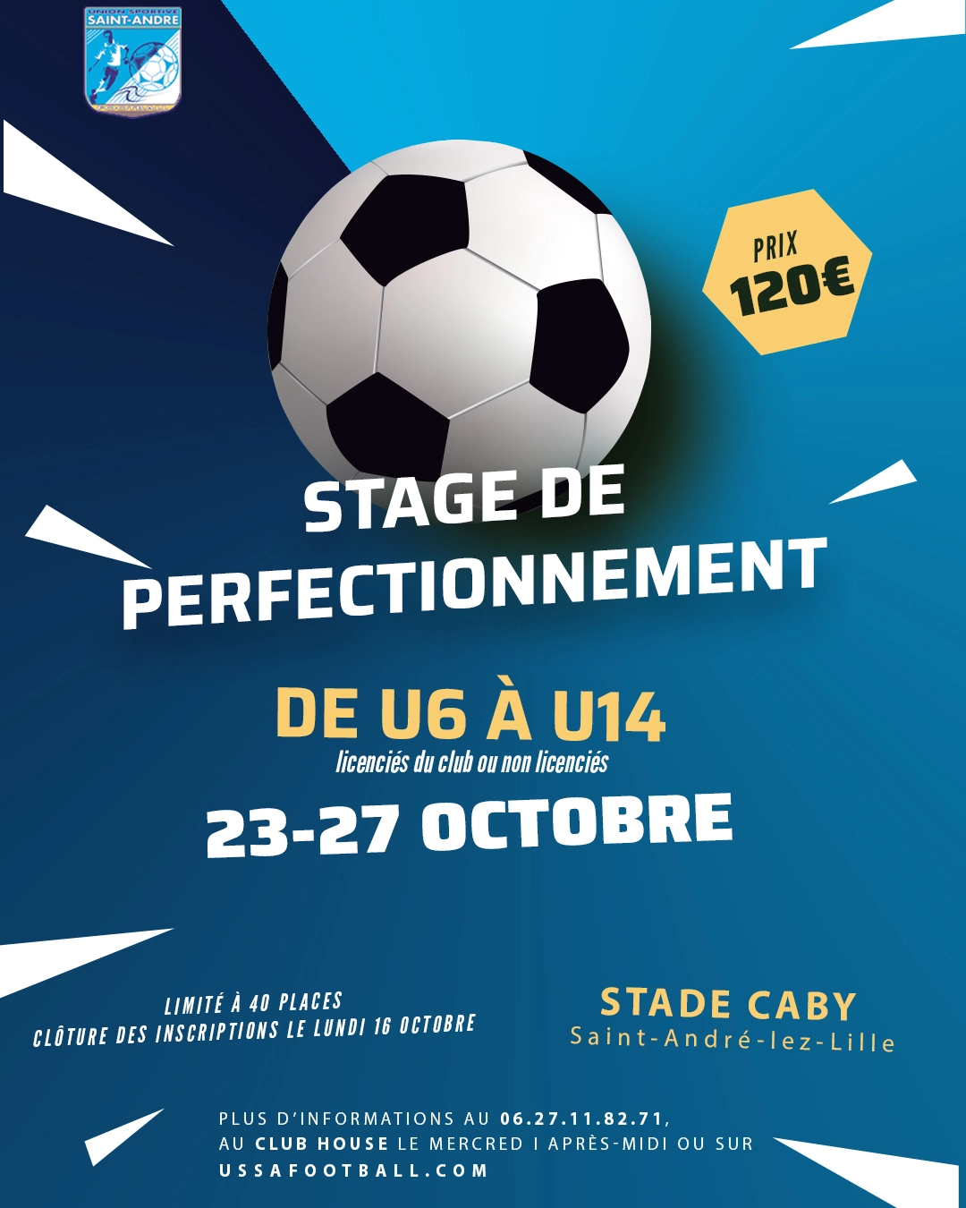 Stage de Perfectionnement USSA football Lille