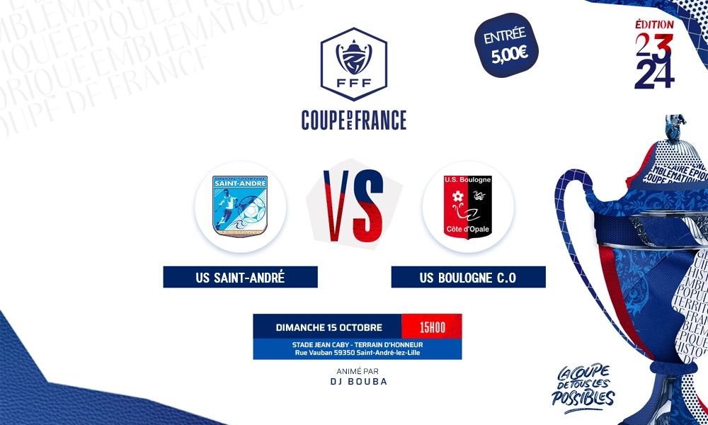 Coupe de France US Boulogne CO vs USSA Football